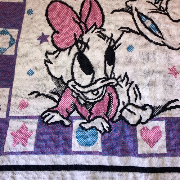 Disney Baby Babies Tapestry Woven Throw Blanket Vintage HTF Gender Neutral - Picture 4 of 7